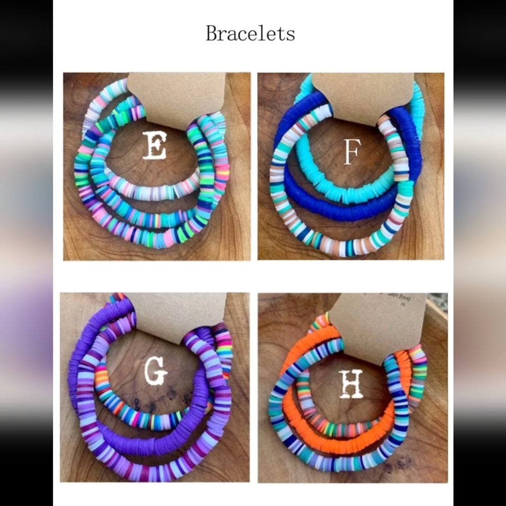 Kayla's Favorite - 3pc Clay Bracelets - Picture 3 of 7